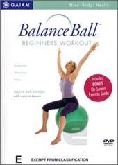 Balance Ball For Beginners on DVD Balance Ball For Beginners on DVD