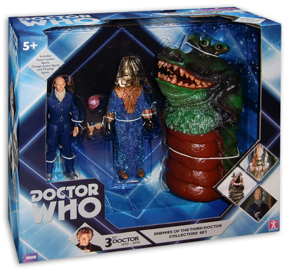 Doctor Who Enemies of the 3rd Doctor Exclusive Action Figure Set