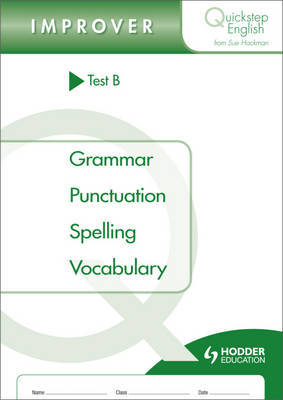 Quickstep English Test B Improver Stage by Sue Hackman image