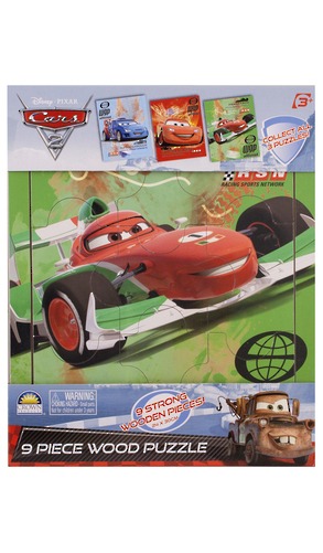 Cars 2 - 9 Piece Wooden Tray Puzzle image