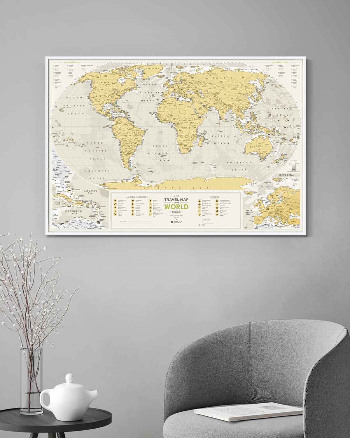 Scratch-off maps Travel Map Geography World image