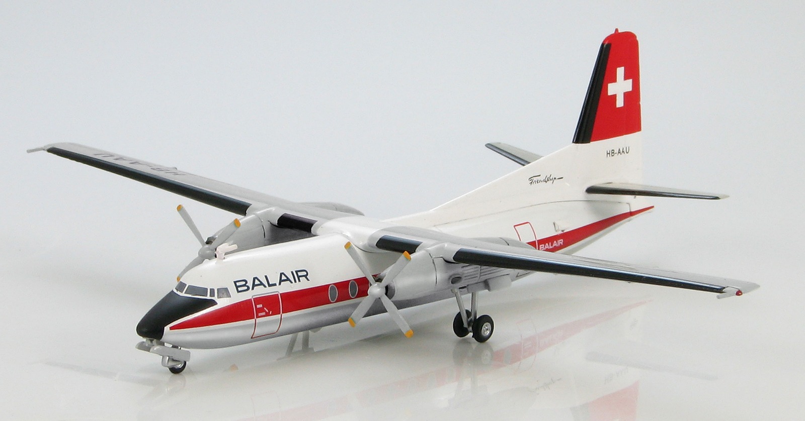 Fokker F-27 Friendship Balair HB-AUU 1/200 Diecast Model