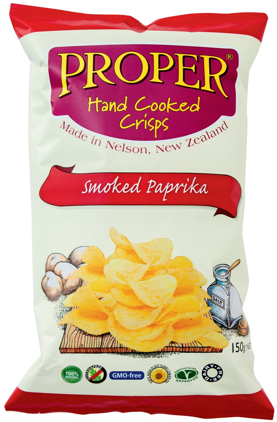 Proper Crisps Smoked Paprika 150gm at Mighty Ape NZ