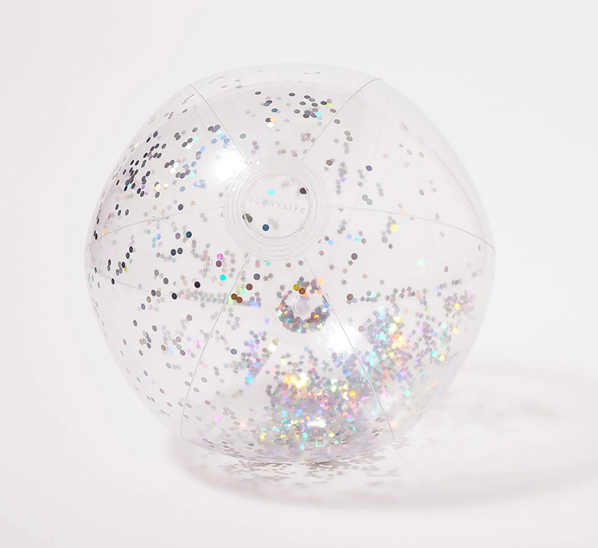 Sunnylife Inflatable Beach Ball Glitter at Mighty Ape NZ