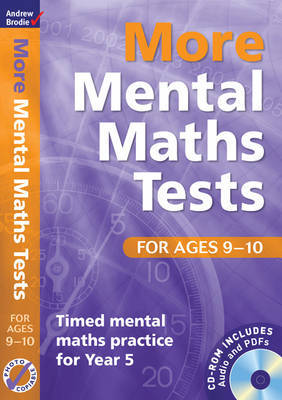 More Mental Maths Tests for Ages 9-10: Timed Mental Maths Practice for Year 5 by Andrew Brodie image