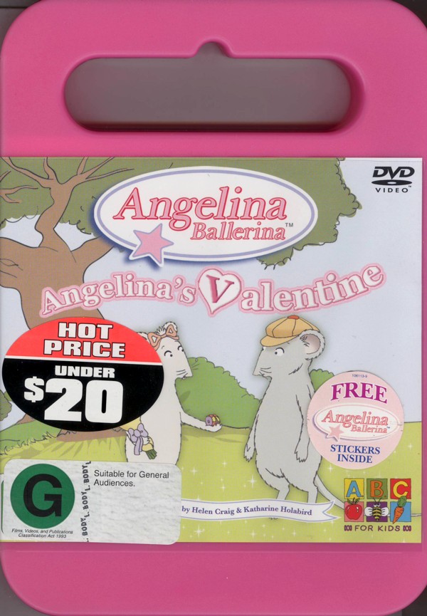 Angelina Ballerina: Angelina's Valentine on DVD image