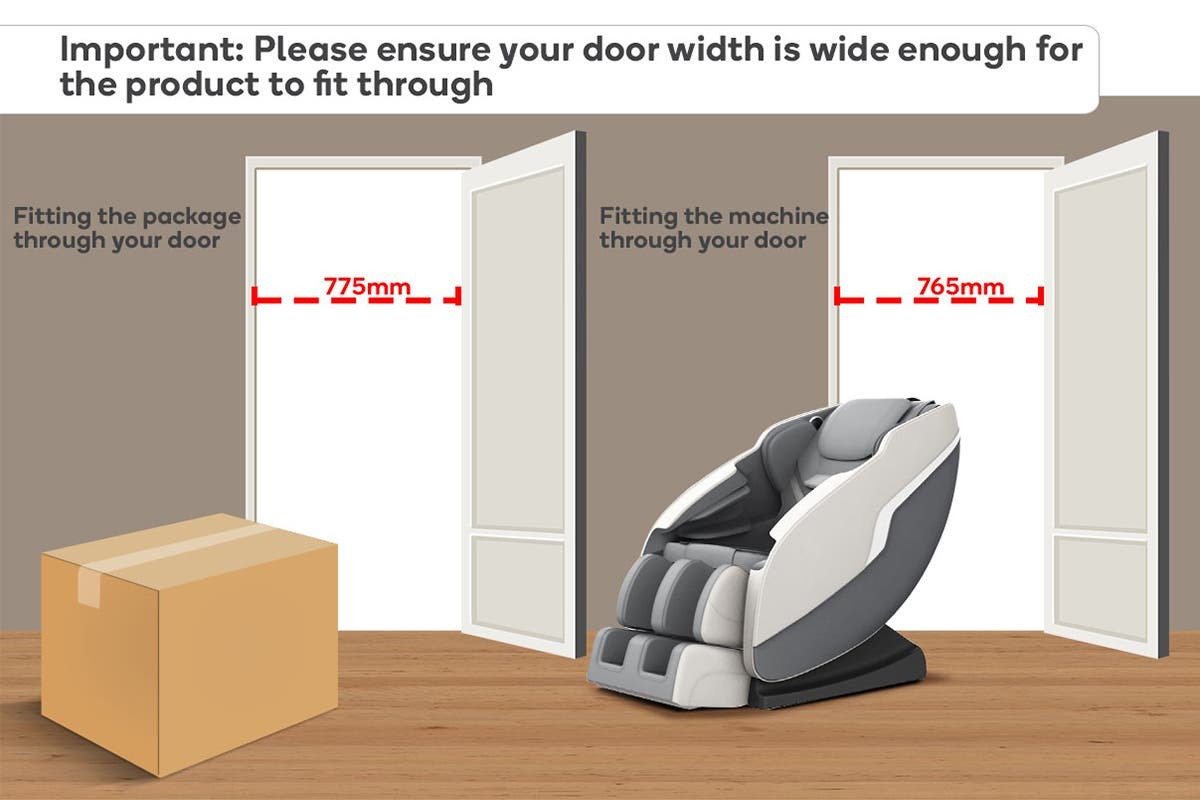 Kogan S1 ZeroGravity Heated Shiatsu Massage Recliner Chair (Grey) at