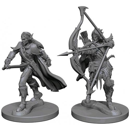 Pathfinder Deep Cuts: Unpainted Miniature Figures - Elf Male Fighter image