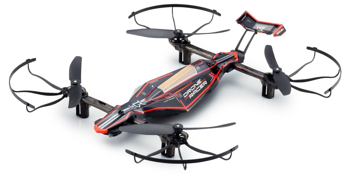 Kyosho 1:18 Radio Control Drone Racer Zephyr Ready Set (Black)