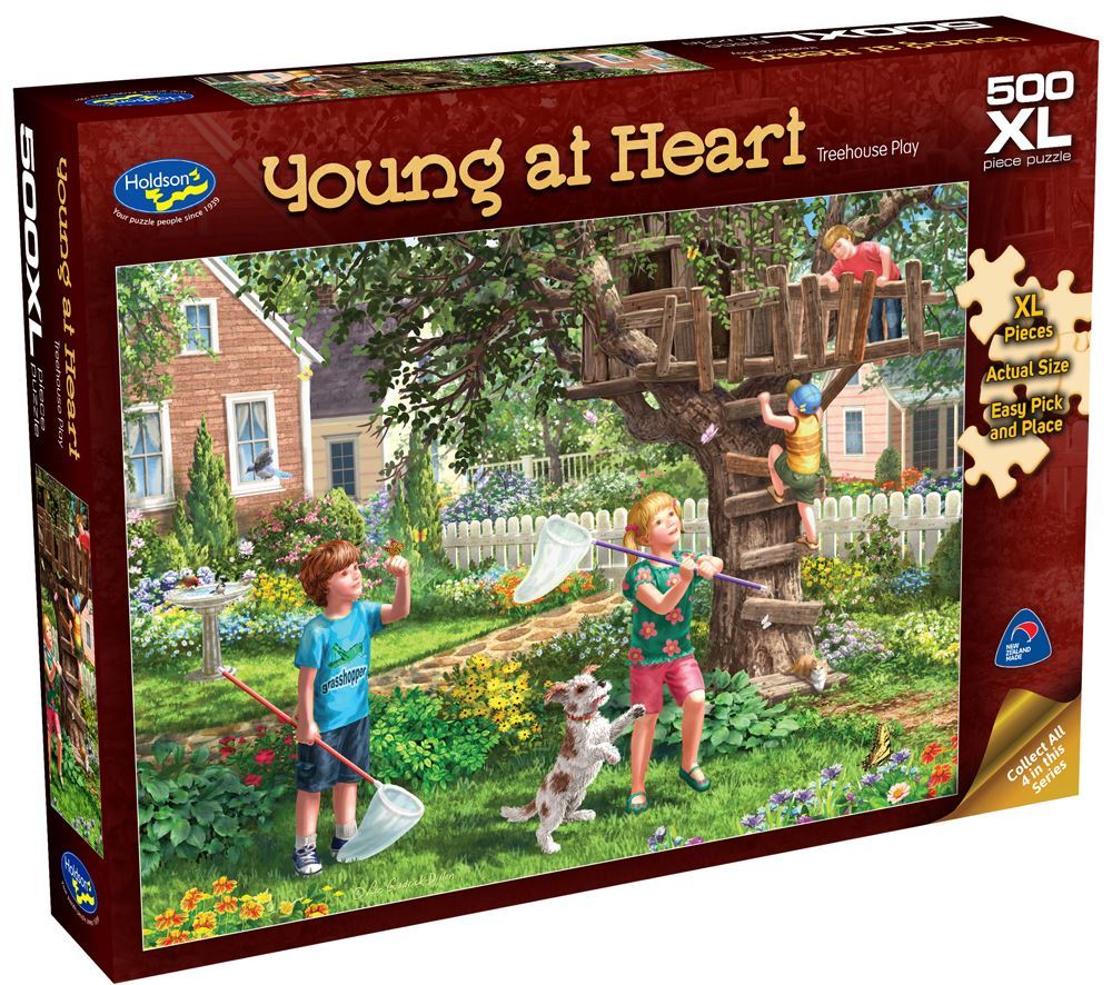 Holdson: Young at Heart - Treehouse Play - 500 Piece XL Puzzle image