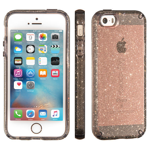 Speck iPhone 5/5s Candyshell Case (Onyx Gold Glitter) image