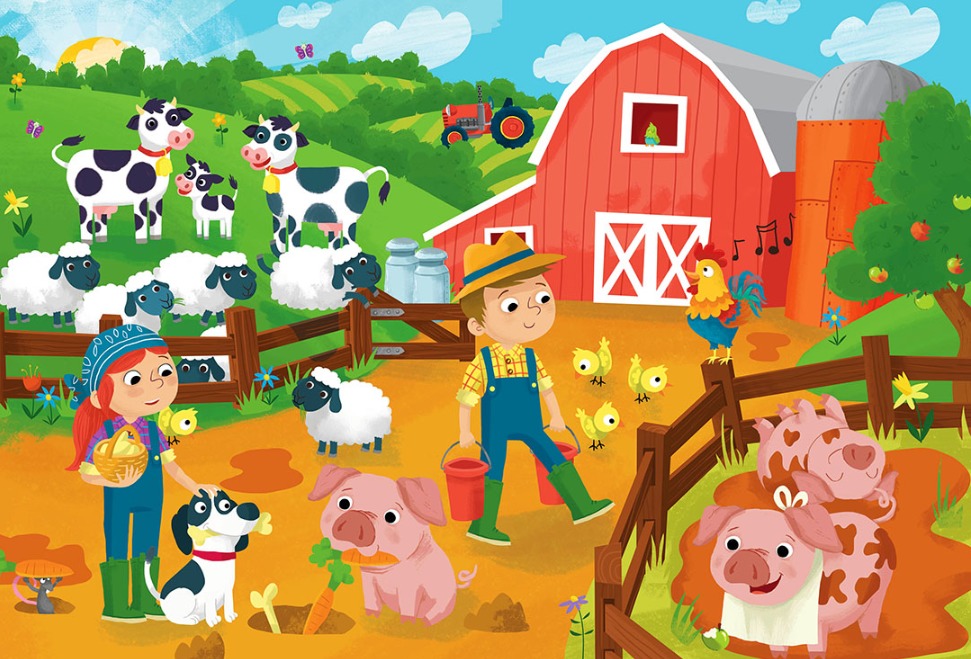 Junior Jigsaw: 45 Piece Puzzle - Farm