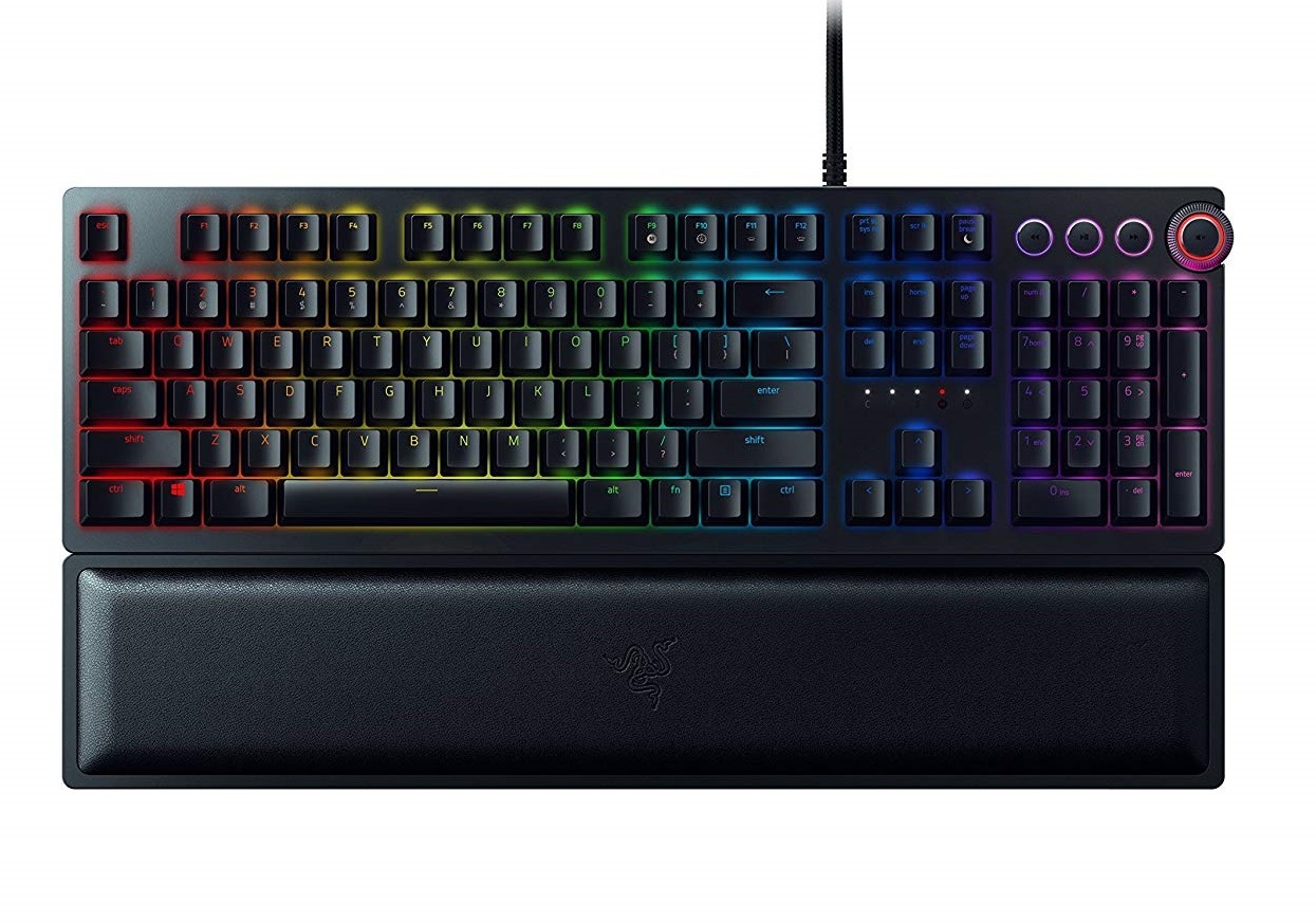 Razer Huntsman Elite Mechanical Gaming Keyboard With Wrist Support for PC image