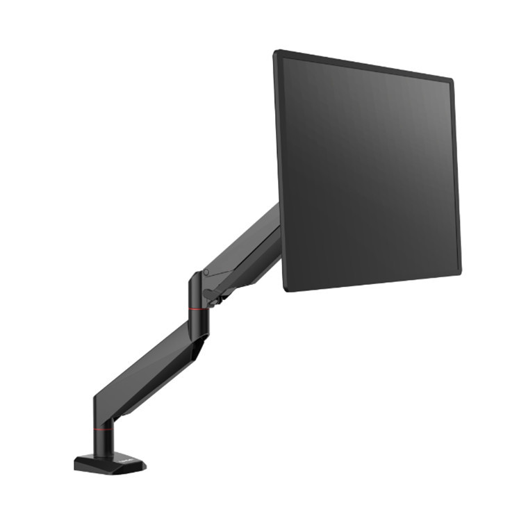 Loctek D7H 10"-34" Single Monitor Gas Spring Arm Desk Mount - Black