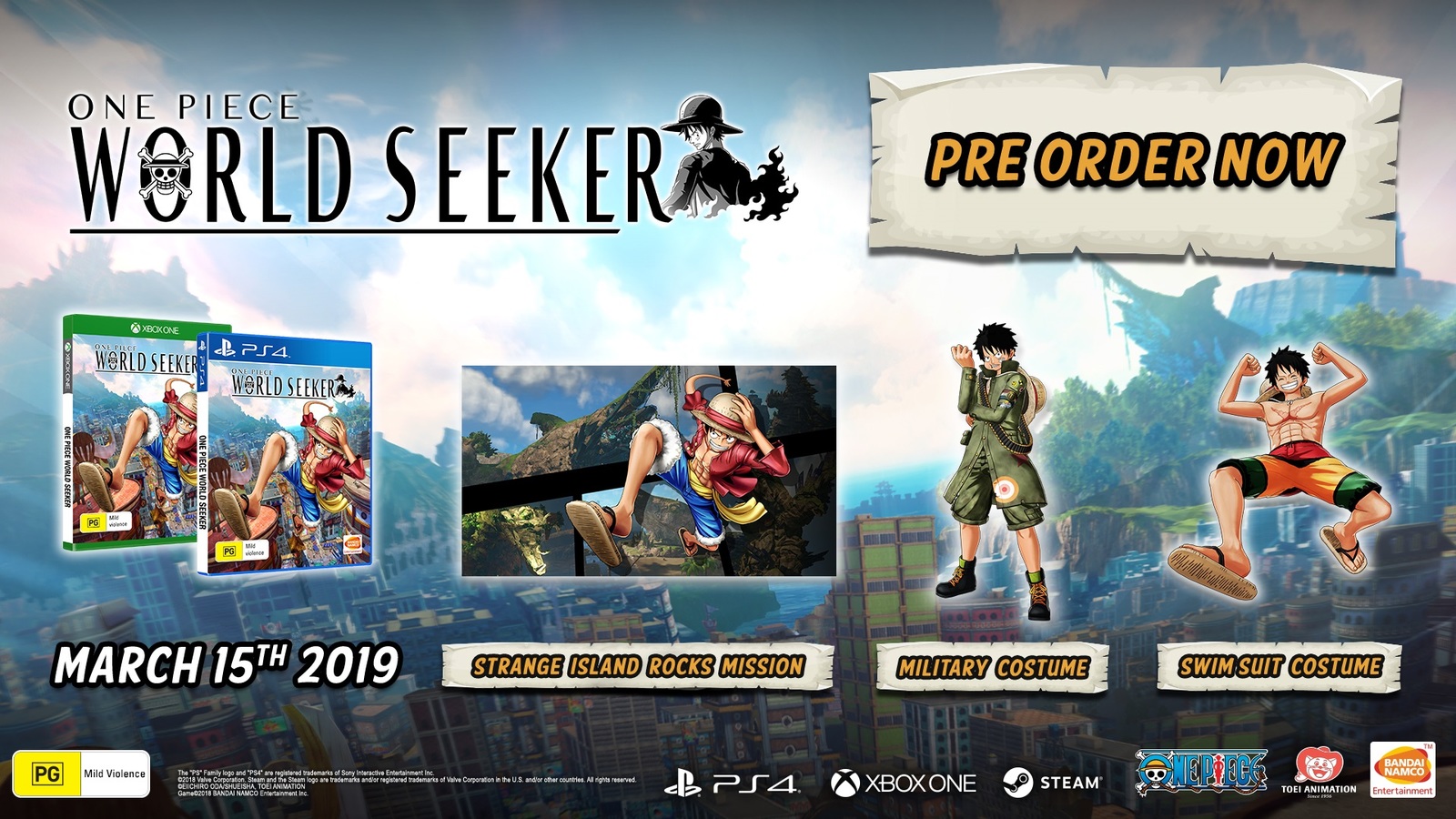 One Piece World Seeker for PS4 image
