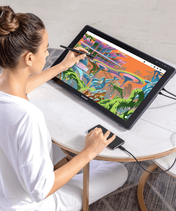 Huion Kamvas 22 Plus Pen Display Tablet at Mighty Ape NZ