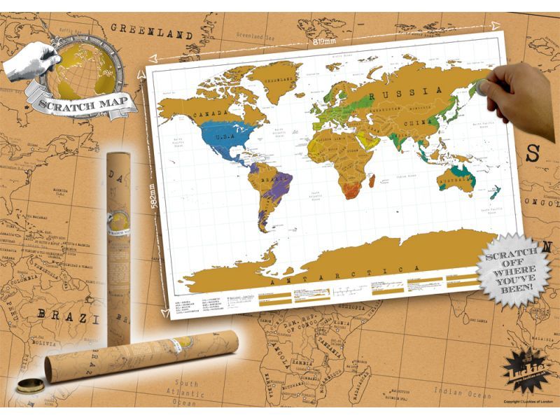 Scratch off World Map (Luckies of London)