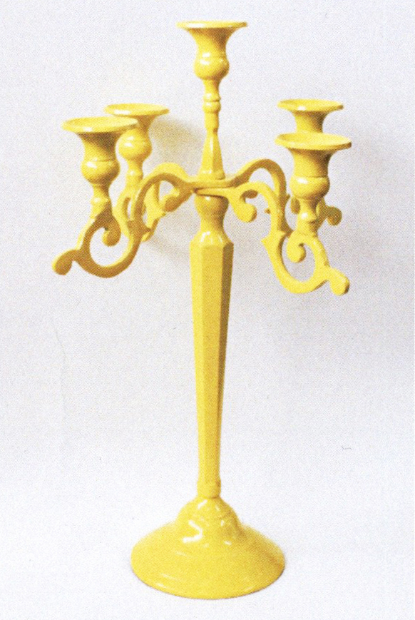 Candelabra 5 Candle Yellow at Mighty Ape NZ