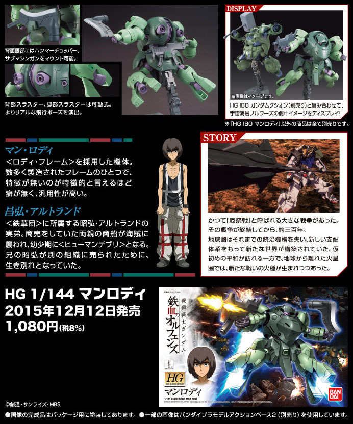 HG 1/144 Man Rodi - Model Kit image