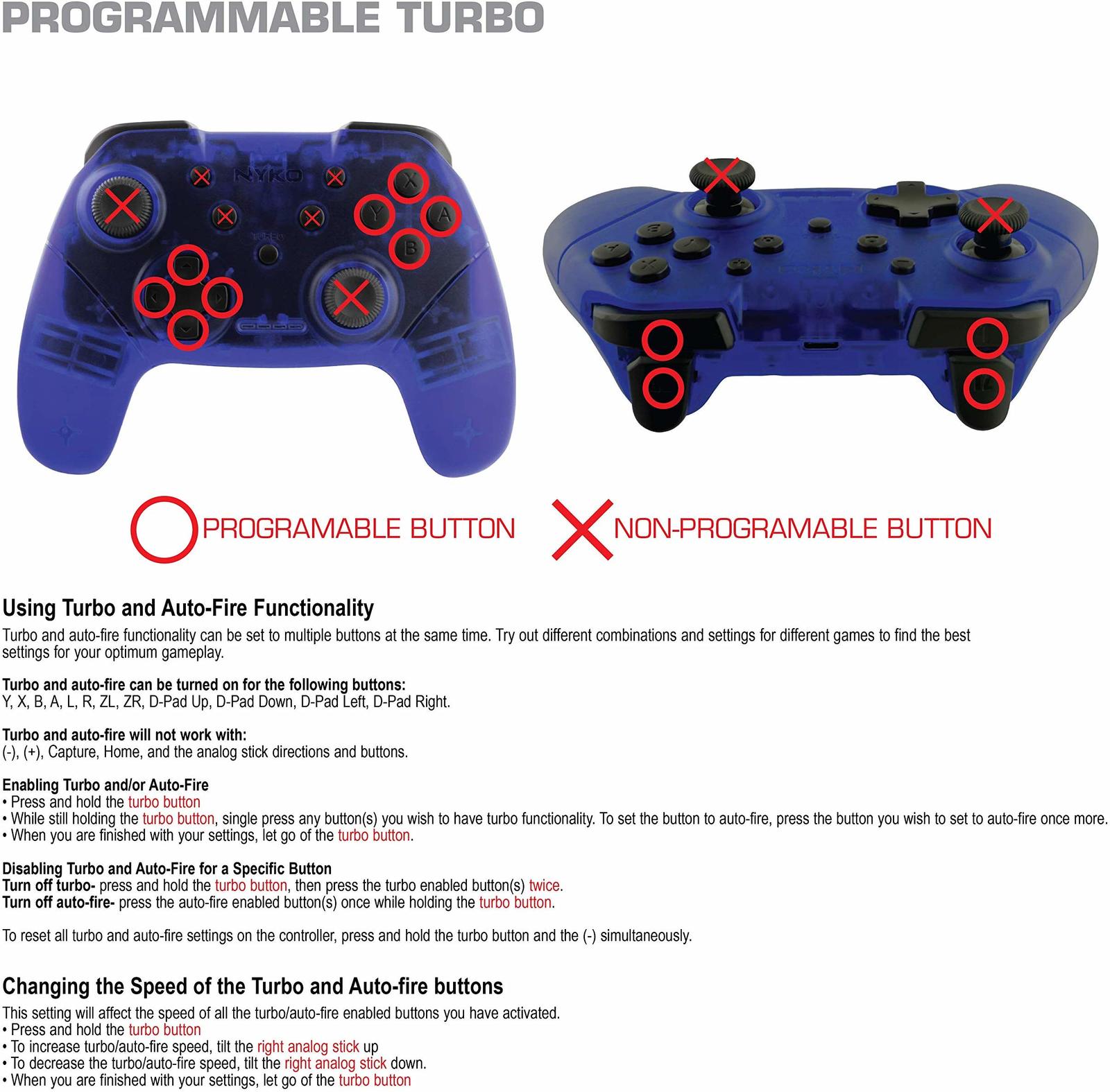Nyko Switch Wireless Core Controller (Blue) for Switch image