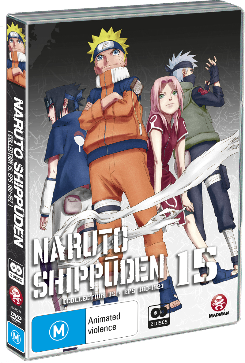 Naruto Shippuden Collection 15 (Eps 180-192) on DVD