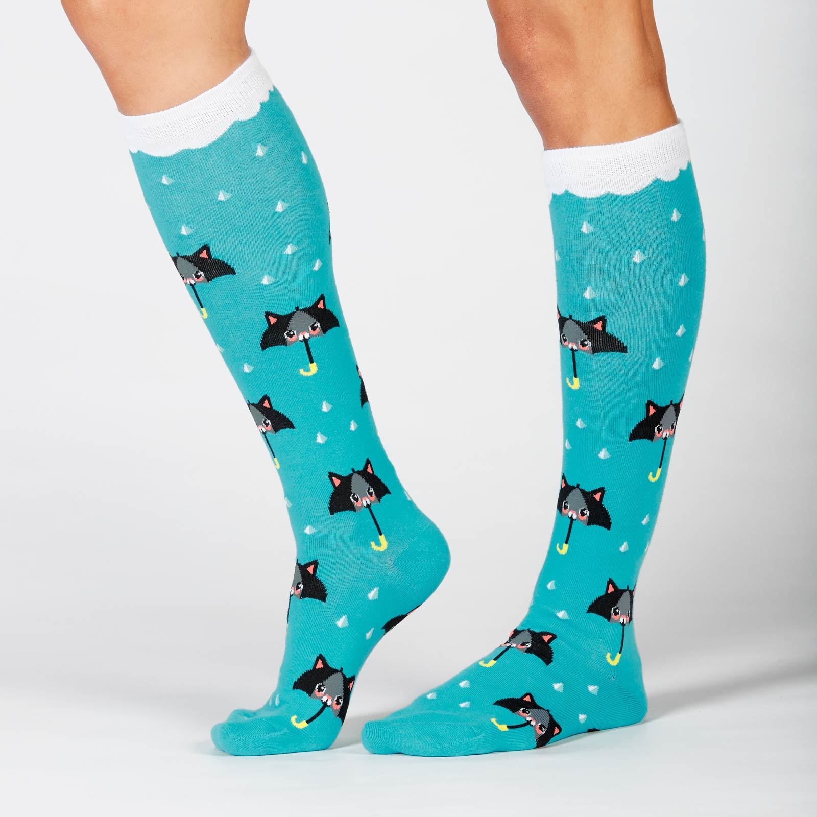 SOCK it to Me: Women's - 50% Chance Of Cats Knee High Socks image