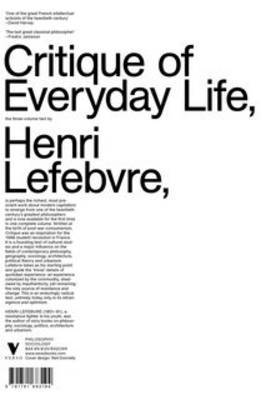 Critique of Everyday Life by Henri Lefebvre image