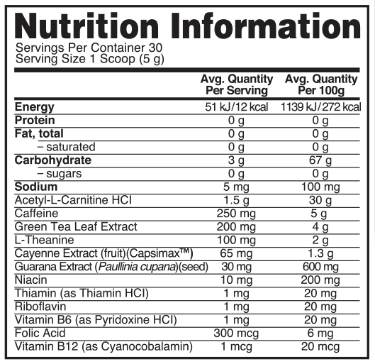 Optimum Nutrition: Burn Complex Thermogenic Drink Mix - Lemon Lime (30 Serves)