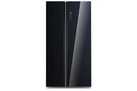 Black Glass- Kogan: 584L Side by Side Fridge