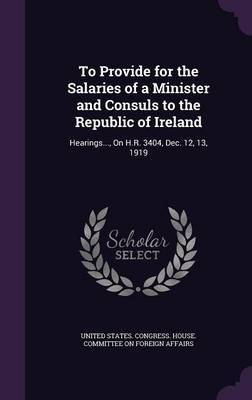 To Provide for the Salaries of a Minister and Consuls to the Republic of Ireland image