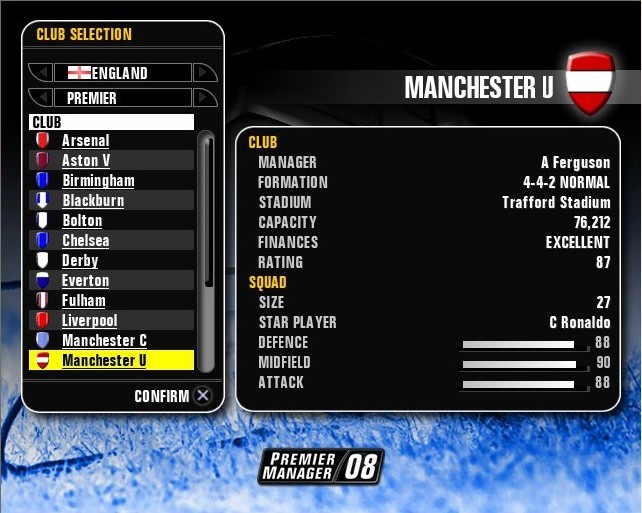 Premier Manager 08 for PlayStation 2 image