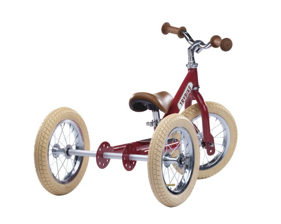 Trybike: Steel - Vintage Red/Creme