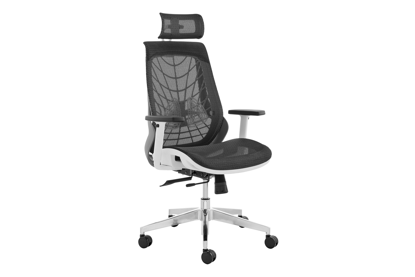 Buy Ergolux Elliot Office Chair (White Frame, Black) at Mighty Ape NZ