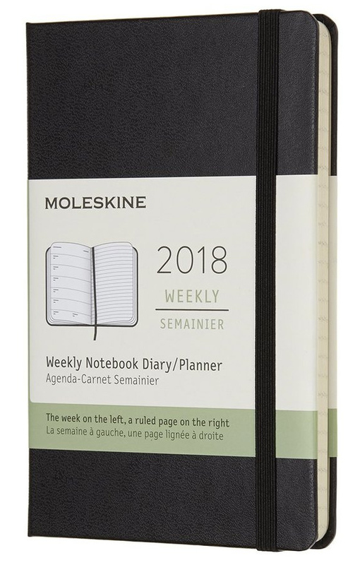 Buy Moleskine Pocket Hard Cover 12 Month Weekly Planner Black at