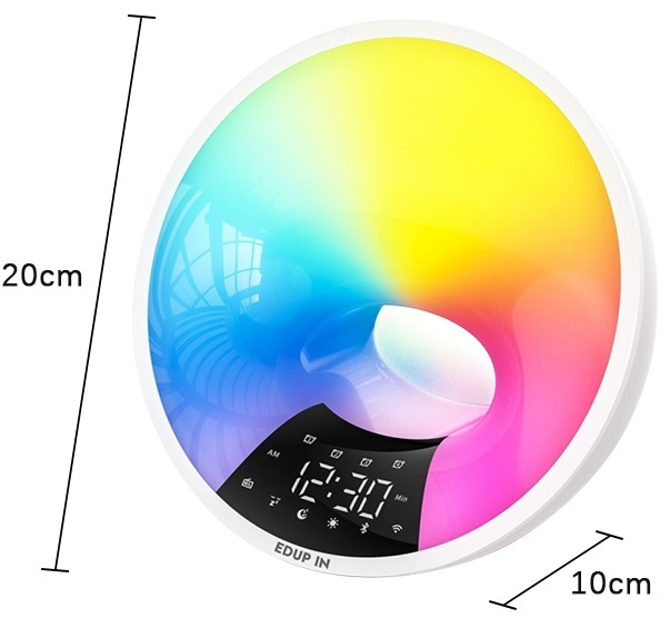 Alarm Clock with White Noise and Night Light at Mighty Ape NZ