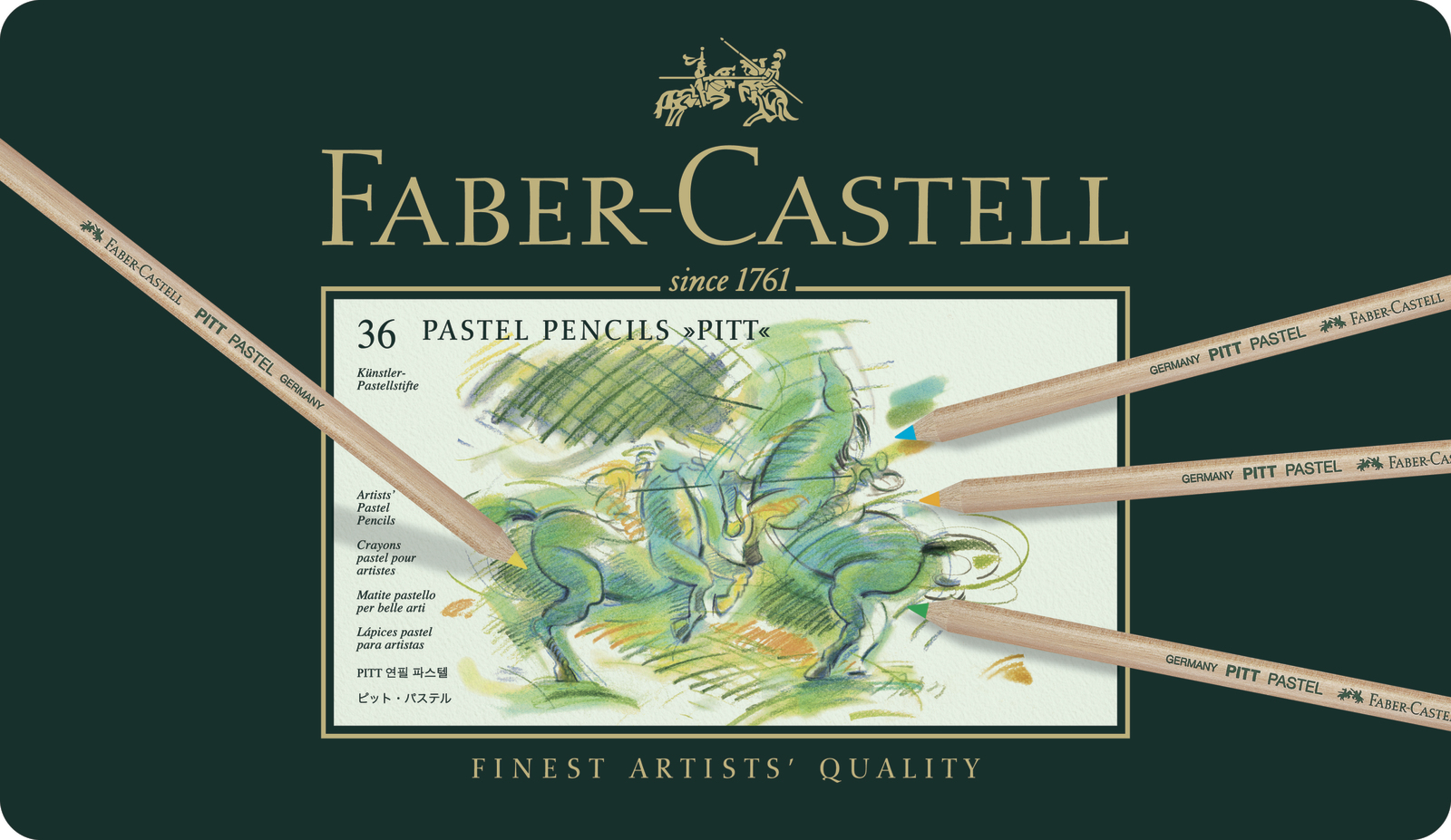 Faber-Castell: Pitt Pastel Pencil (Tin of 36)