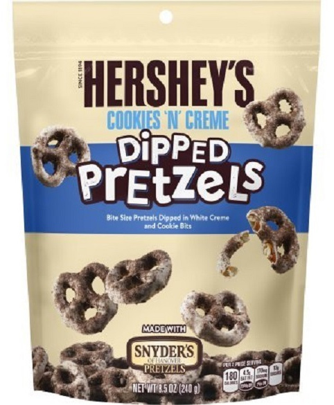 Hershey's Cookies N Creme Dipped Pretzels 240g image