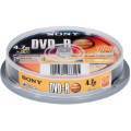 Sony 10DMR47S2SP 4.7GB 4x DVD-R Spindle 10pcs