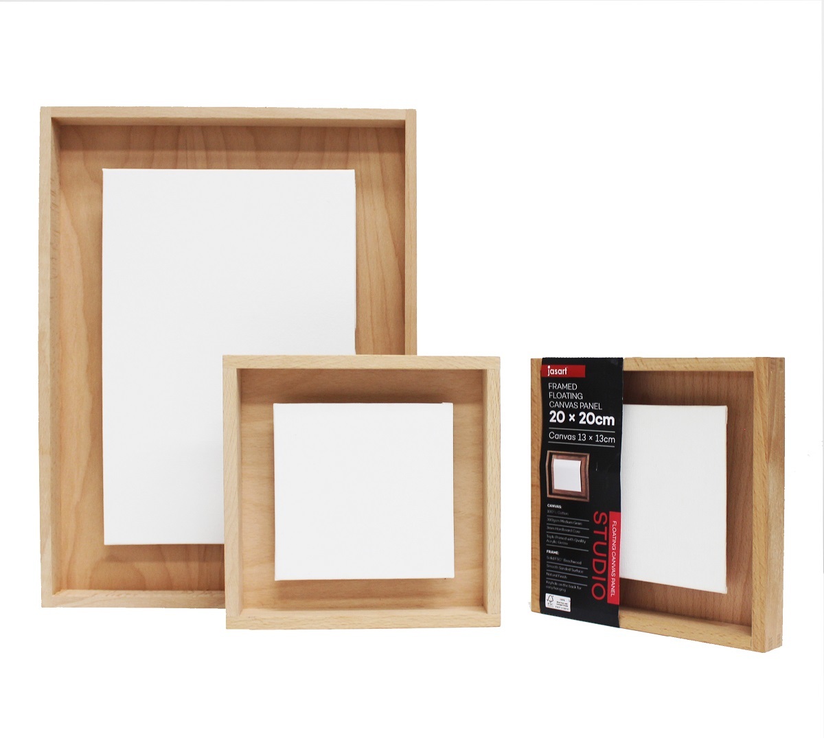 Jasart: Framed Floating Canvas Panel (20x20cm) image