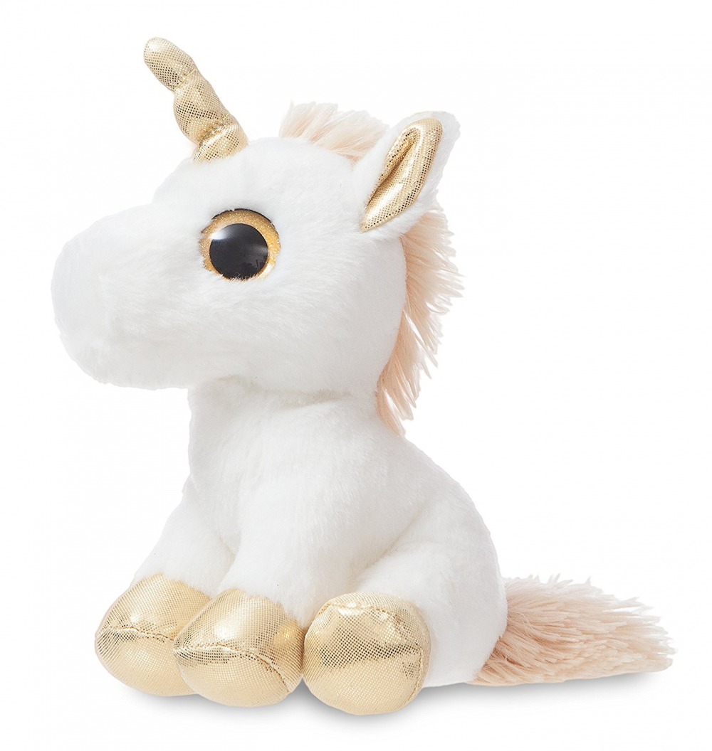 Buy Gold Unicorn 12" Plush at Mighty Ape NZ