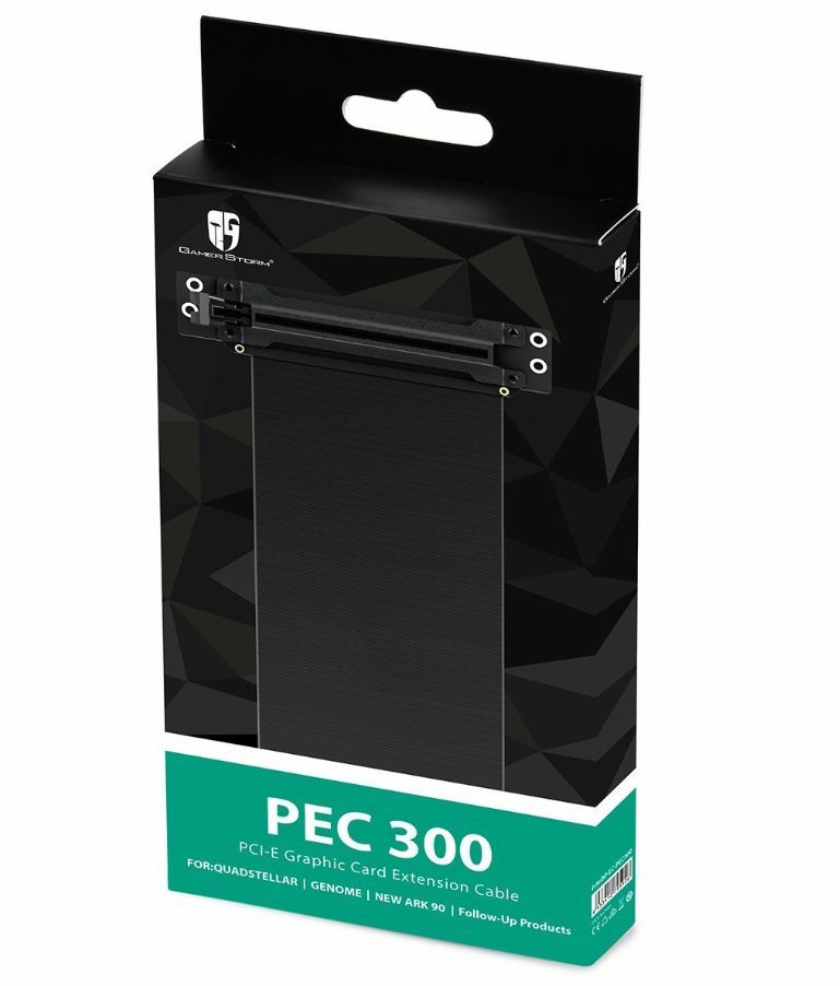 Deepcool PEC 300 PCI-E x16 Black Extender Ribbon Riser Cable image