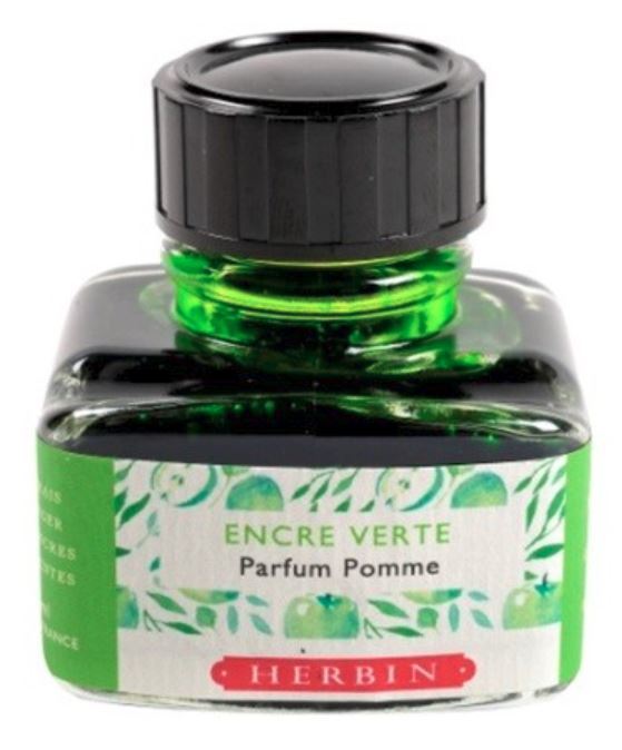 J Herbin: Scented Ink - Green with Apple Scent (30ml) image