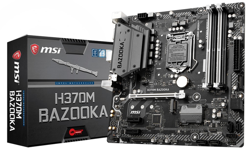 MSI H370M BAZOOKA MATX Motherboard image