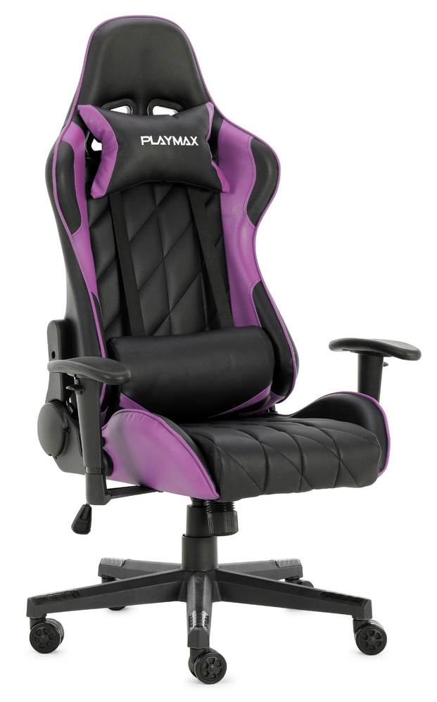 Playmax Elite Gaming Chair - Purple and Black image