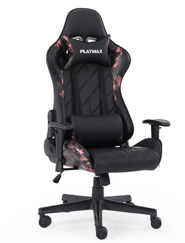 Playmax Elite Gaming Chair Steel Grey And Black In Stock Buy Now At Mighty Ape Nz