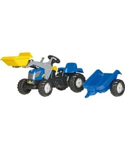 Rolly Kid - New Holland T7040 with Trailer and Front Loader