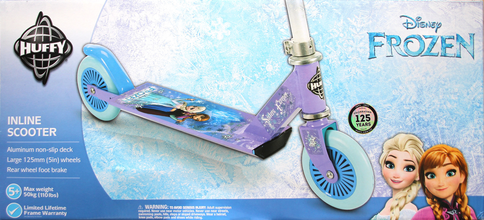 Huffy: Disney Frozen - Alloy Inline Scooter image