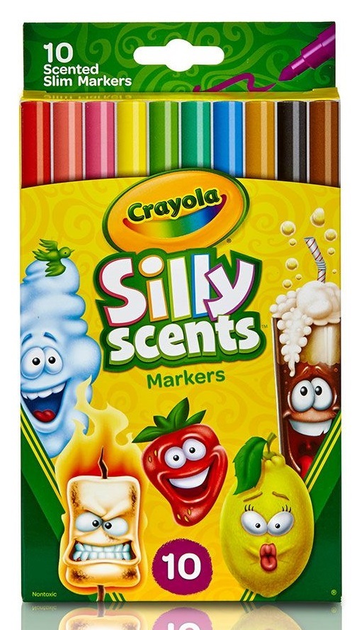 Crayola: Silly Scents - Slim Markers (10-Pack)