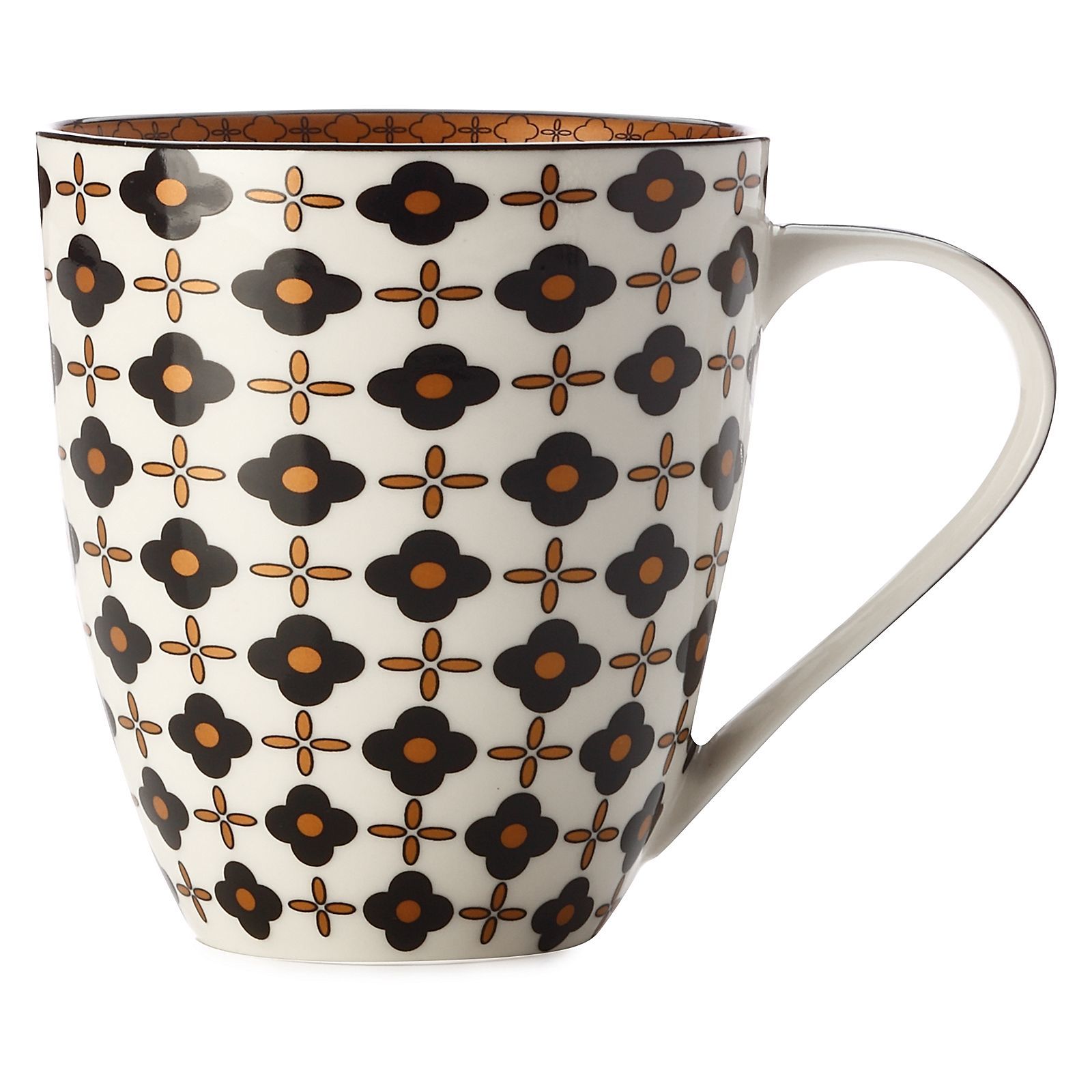 Christopher Vine: Marigold Mug - Black Flower (500ml) image