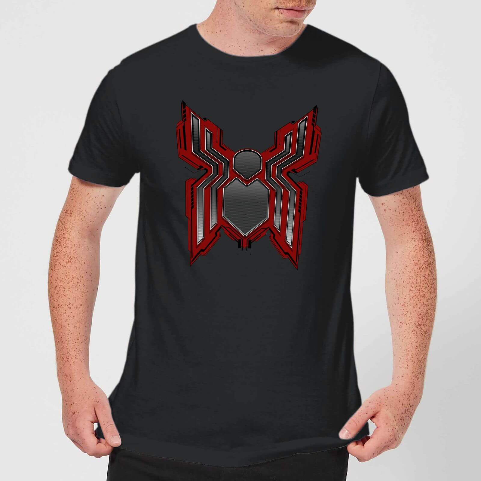 Spider Man Far From Home Tech Icon Men's T-Shirt - Black - XXL